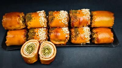  طرز تهیه نازک پسته بدون ماست با روغن مایع!