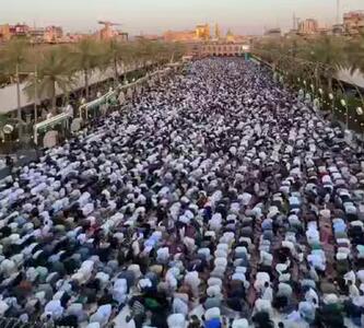  اقامه نماز عید قربان در بین‌الحرمین