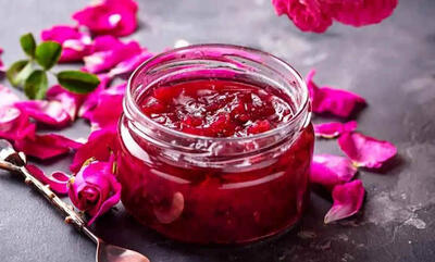  طرز تهیه مربای گل قند+ نکات شکرک نزدن
