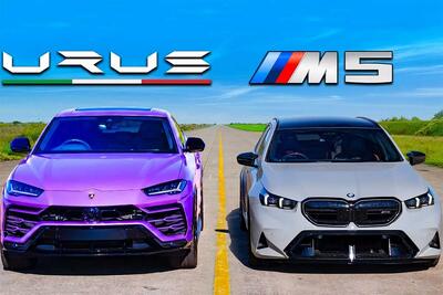  درگ دیدنی بی‌ام‌و M5 و لامبورگینی اوروس، نبرد در ۱۱ ثانیه