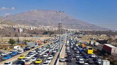  ترافیک خودرویی در کندوان و هراز سنگین است