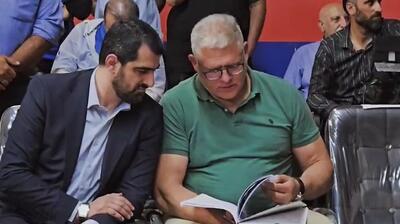  حضور مانولوپولوس و سفیر فرانسه در بازی فینال بسکتبال انتخابی غرب آسیا