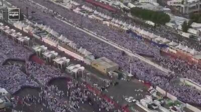  ویدیوی تایم‌لپس از حرکت منظم و روان جمعیت عظیم زائران در مکه مکرمه