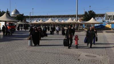  بازگشت روان زائران از مرز مهران /تردد بیش از ۱۹ هزار زائر از پایانه شهید سلیمانی در یک شبانه‌روز